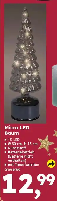 Globus Baumarkt Micro LED Baum Angebot