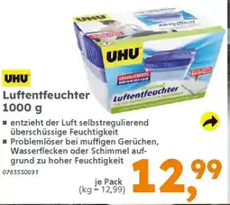 Globus Baumarkt UHU Luftentfeuchter Angebot
