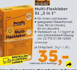 Globus Baumarkt Racofix Multi- Flexkleber S1,,3 in 1 Angebot