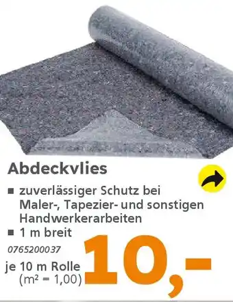 Globus Baumarkt Abdeckvlies Angebot