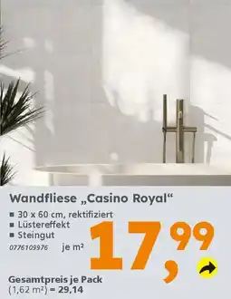 Globus Baumarkt Wandfliese „,Casino Royal" Angebot