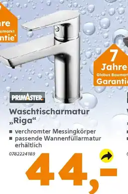 Globus Baumarkt PRIMASTER Waschtischarmatur „Riga" Angebot