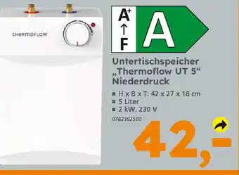 Globus Baumarkt Untertischspeicher ,Thermoflow UT 5" Niederdruck Angebot