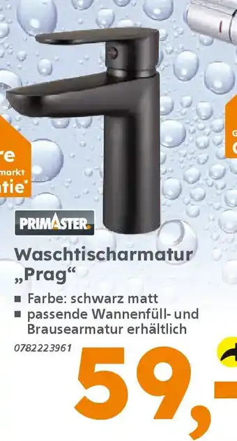 Globus Baumarkt PRIMASTER Waschtischarmatur „Prag" Angebot