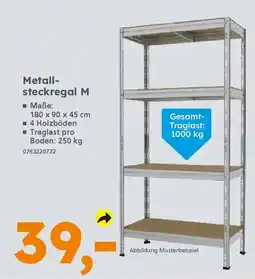 Globus Baumarkt Metall- steckregal M Angebot