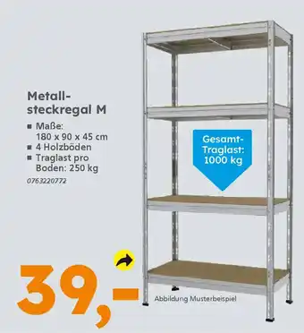 Globus Baumarkt Metall- steckregal M Angebot