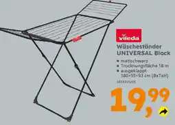 Globus Baumarkt vileda Wäscheständer UNIVERSAL Black Angebot