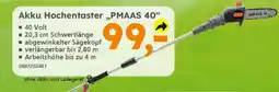 Globus Baumarkt Akku Hochentaster „PMAAS 40" Angebot