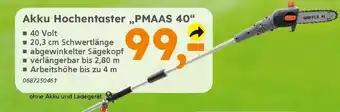 Globus Baumarkt Akku Hochentaster „PMAAS 40" Angebot