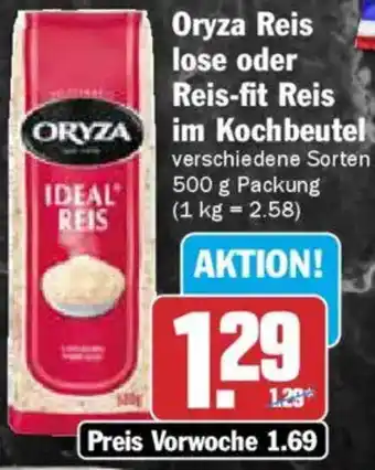 AEZ Oryza Reis lose oder Reis-fit Reis im Kochbeutel Angebot