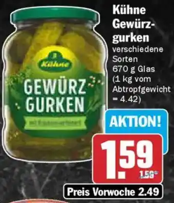AEZ Kühne Gewürzgurken Angebot