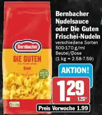 AEZ Bernbacher Nudelsauce oder Die Guten Frischei-Nudeln Angebot