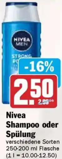 AEZ Nivea Shampoo oder Spülung Angebot