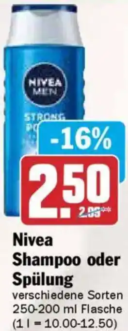 AEZ Nivea Shampoo oder Spülung Angebot