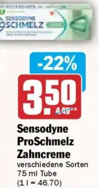 AEZ Sensodyne ProSchmelz Zahncreme Angebot