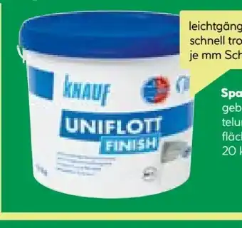 BayWa Knauf Spachtelmasse Uniflott Finish Angebot