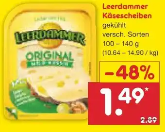Netto Marken-Discount Leerdammer Käsescheiben Angebot