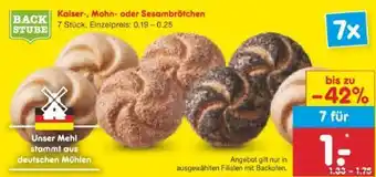 Netto Marken-Discount Netto Backstube Kaiserbrötchen Angebot
