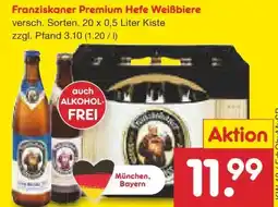 Netto Marken-Discount Franziskaner Premium Hefe-Weissbier Angebot