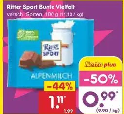 Netto Marken-Discount Ritter Sport Schokolade Bunte Vielfalt Angebot