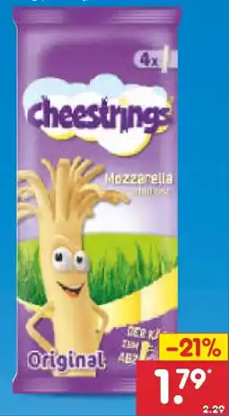 Netto Marken-Discount Cheestrings Mozzarella Angebot