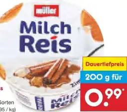 Netto Marken-Discount Müller Milch Reis Angebot