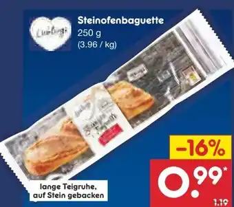 Netto Marken-Discount Lieblings Steinofen-Baguette Angebot