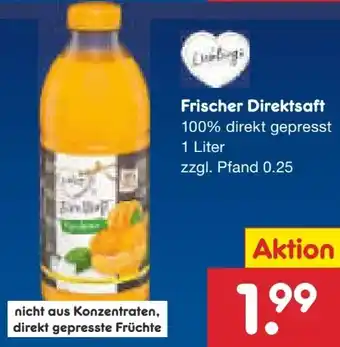 Netto Marken-Discount Lieblings Direktsäfte Angebot
