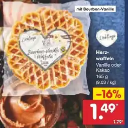 Netto Marken-Discount Lieblings Herzwaffeln Angebot