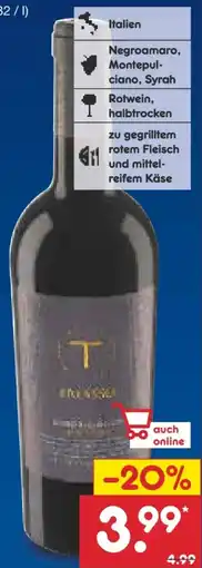 Netto Marken-Discount Triasso Rosso Biologico Angebot