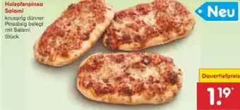 Netto Marken-Discount Netto Backstube Holzofenpinsa Salami Angebot