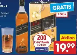 Netto Marken-Discount Johnnie Walker Black Label Blended Scotch Whisky Angebot