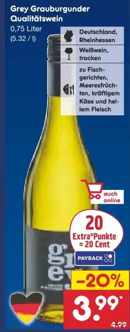 Netto Marken-Discount Rheinberg Kellerei Grey Grauburgunder Angebot