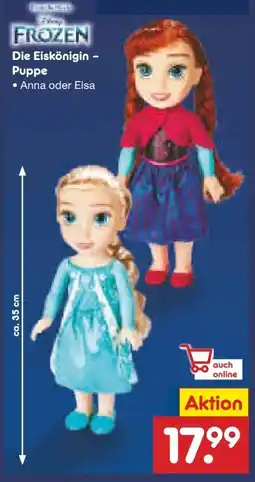 Netto Marken-Discount Disney Die Eiskönigin Frozen Puppe Angebot