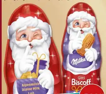 PENNY Milka Weihnachtsmann Biscoff Angebot