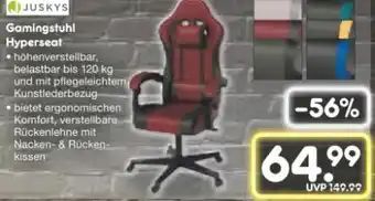 Netto Marken-Discount Juskys Gamingstuhl Hyper-Seat Angebot
