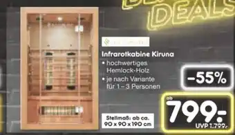 Netto Marken-Discount Artsauna Infrarotkabine Kiruna Angebot