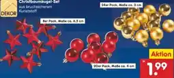 Netto Marken-Discount Dekor Christmas Christbaumkugel-Set Angebot