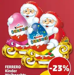 PENNY Ferrero Kinder Weihnachtsmann mit Überraschung Angebot