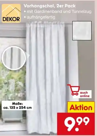 Netto Marken-Discount Dekor Vorhangschals Angebot
