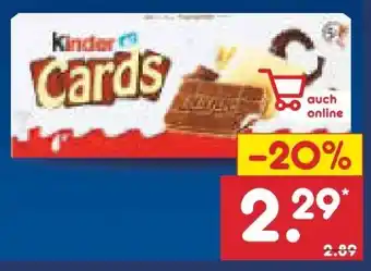 Netto Marken-Discount Ferrero Kinder Cards Angebot