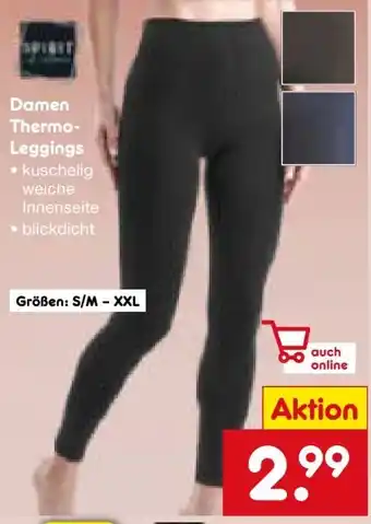 Netto Marken-Discount Spirit of Colours Damen Thermo-Leggings Angebot