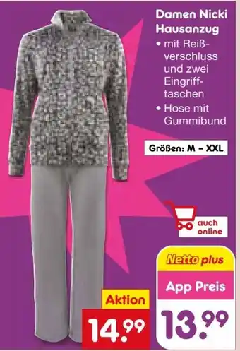 Netto Marken-Discount Damen Nicki Hausanzug Angebot