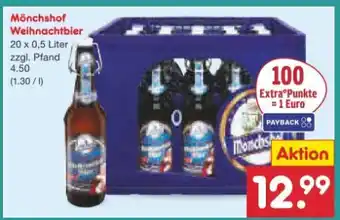 Netto Marken-Discount Kulmbacher Mönchshof Weihnachtsbier Angebot