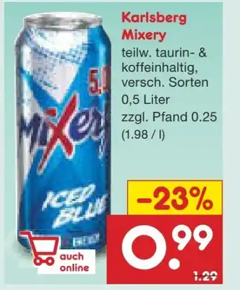 Netto Marken-Discount Karlsberg MiXery Iced Blue Angebot