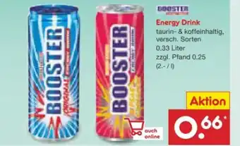 Netto Marken-Discount Booster Energy Drink Angebot