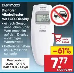 Netto Marken-Discount easy! MAXX Digitaler Alkoholtester Angebot