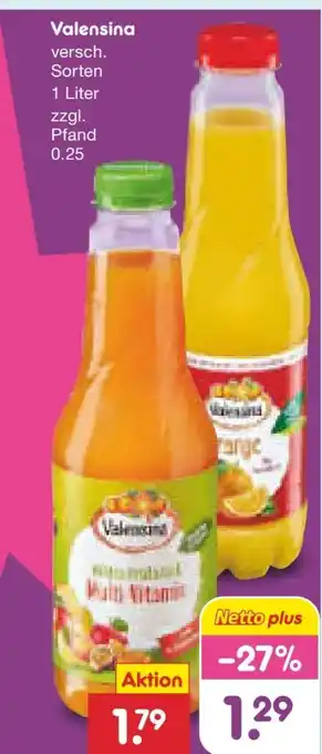 Netto Marken-Discount Valensina Vitamin-Frühstück Multivitamin Angebot