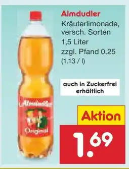 Netto Marken-Discount Almdudler Kräuterlimonade Angebot