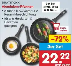 Netto Marken-Discount Brat Maxx Keramik-Pfanne Aluminium Angebot
